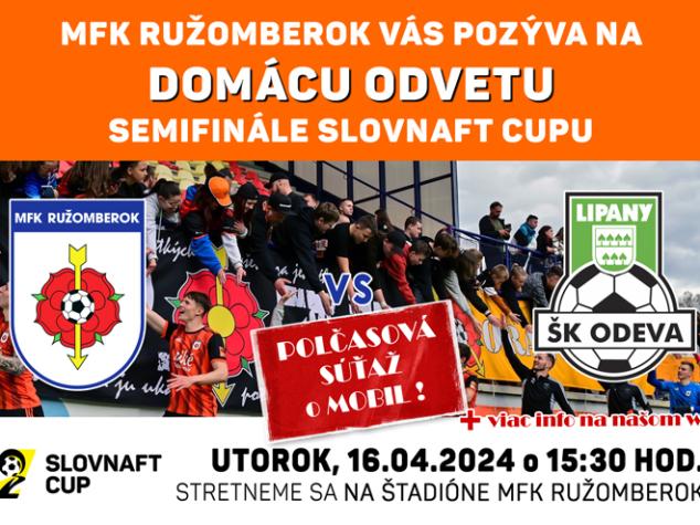 Futbalový zápas MFR Ružomberok / ŠK Odeva Lipany 1